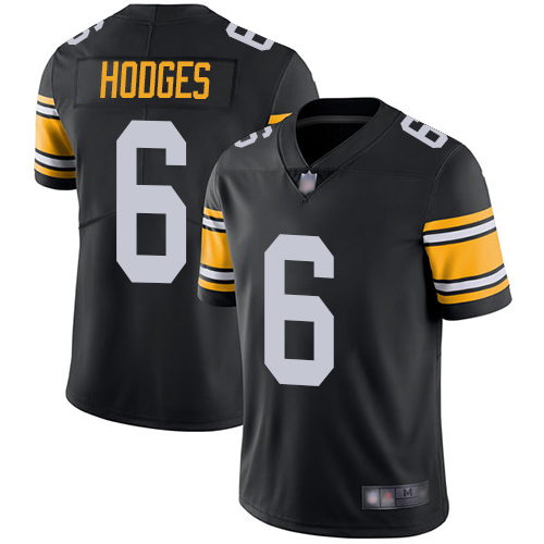 Youth Pittsburgh Steelers Football #6 Limited Black Devlin Hodges Alternate Vapor Untouchable Nike NFL Jersey->youth nfl jersey->Youth Jersey